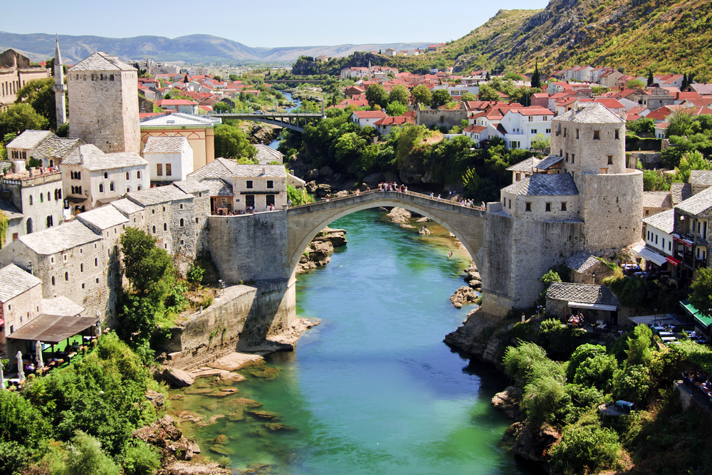 Mostar via shutterstock