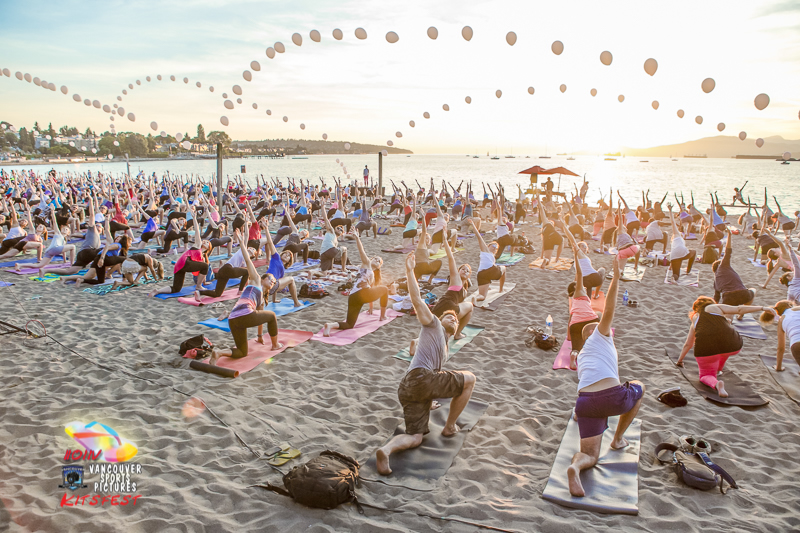 Sunset Beach Yoga - Photo Credit: Vancouver Sports Photography
