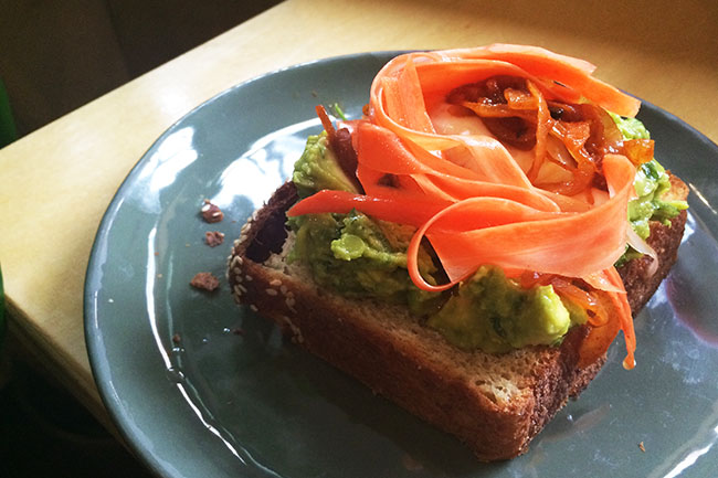 Avocado & Slow Poached Brioche Sandwich (Jess Fleming / Vancity Buzz)