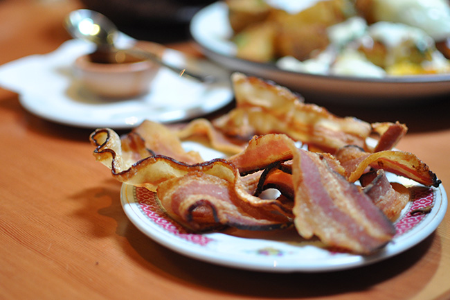 Wonderfully smoky bacon at Sai Woo (Jess Fleming / Vancity Buzz)