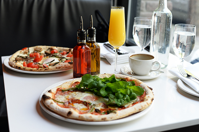 Brunch items at Nicli Antica Pizzeria (Jess Fleming / Vancity Buzz)