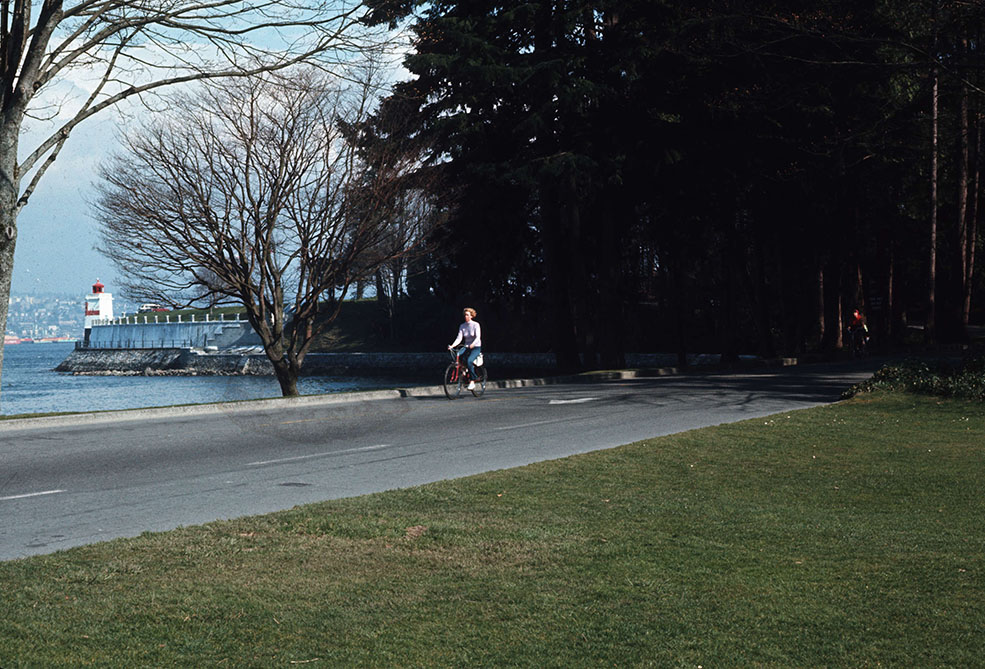 The seawall around Stanley Park in 1980, when it was finally completed (City of Vancouver)