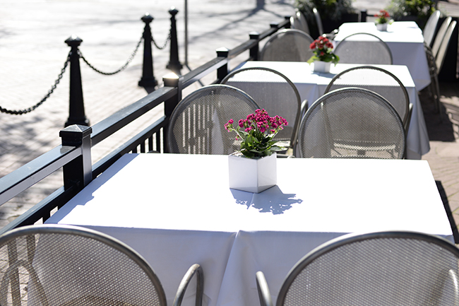 Secret Location's sidewalk patio (Jess Fleming / Vancity Buzz)