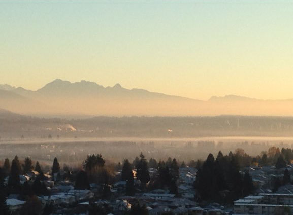 The view from Carrie's Vancouver apartment. Of course she's staying! (Carrie/Twitter)