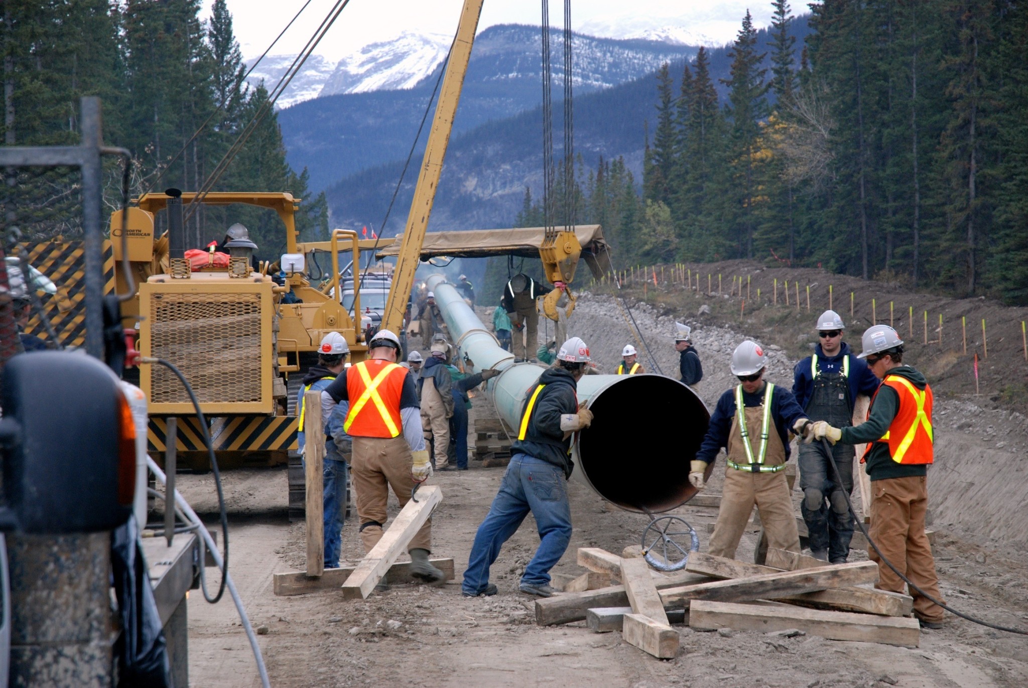 Pipeline image supplied by Kinder Morgan