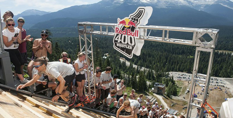 Brandon Crichton at the 2015 Red Bull 400 in Whistler (Brian Caissie/Red Bull Content Pool)