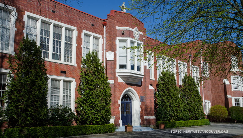 Current plans involve the demolition of three original Collegiate Gothic halls at Vancouver College. Heritage Vancouver)